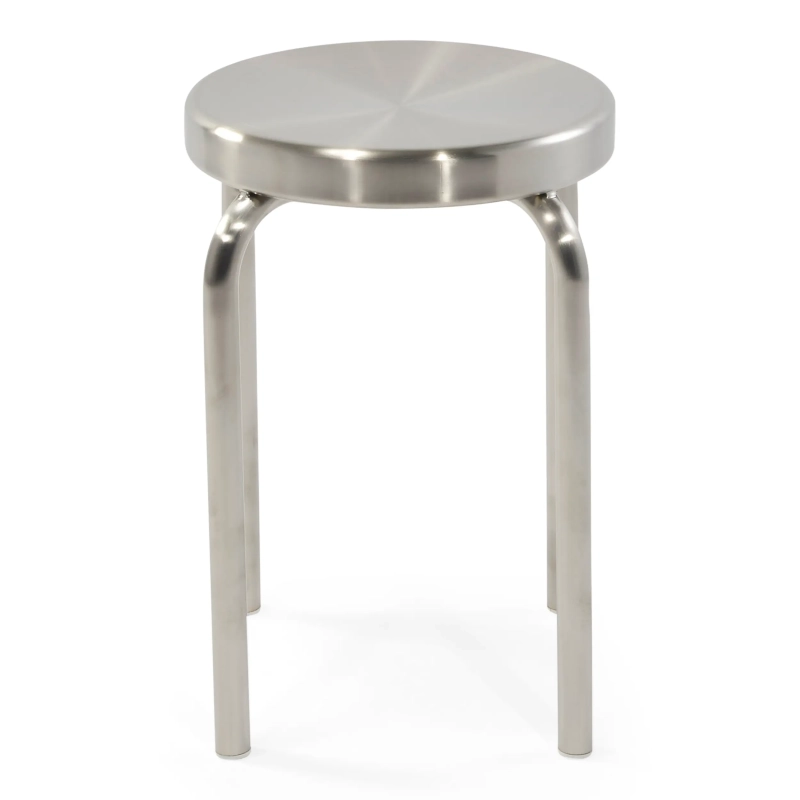 Nízká stolička Delaware z nerezové oceli, 45 cm | Moderní designová stolička