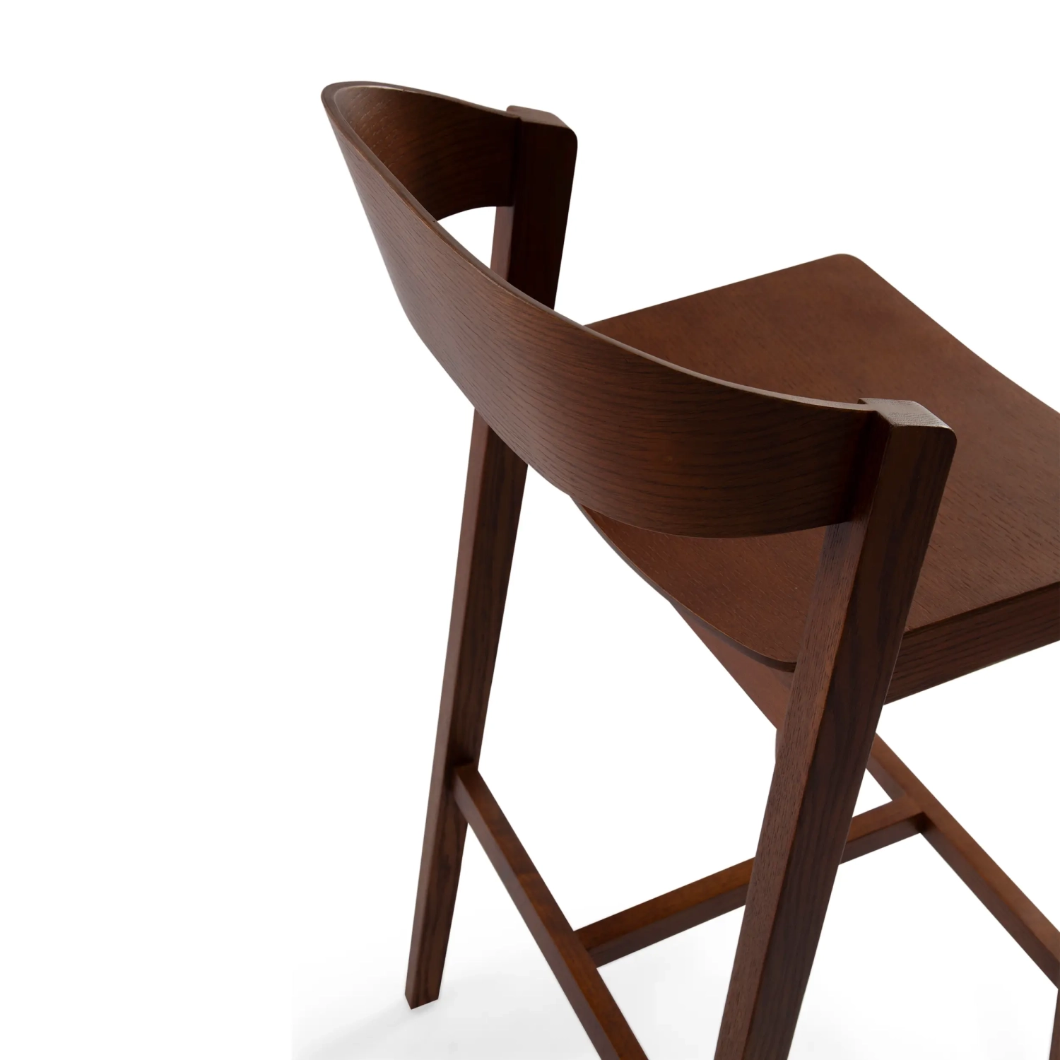 Soho Skandinavischer Barhocker 76 cm | Eiche oder Nussbaum