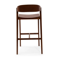 Soho Tabouret de bar scandinave 76 cm | Bois de chêne ou de noyer