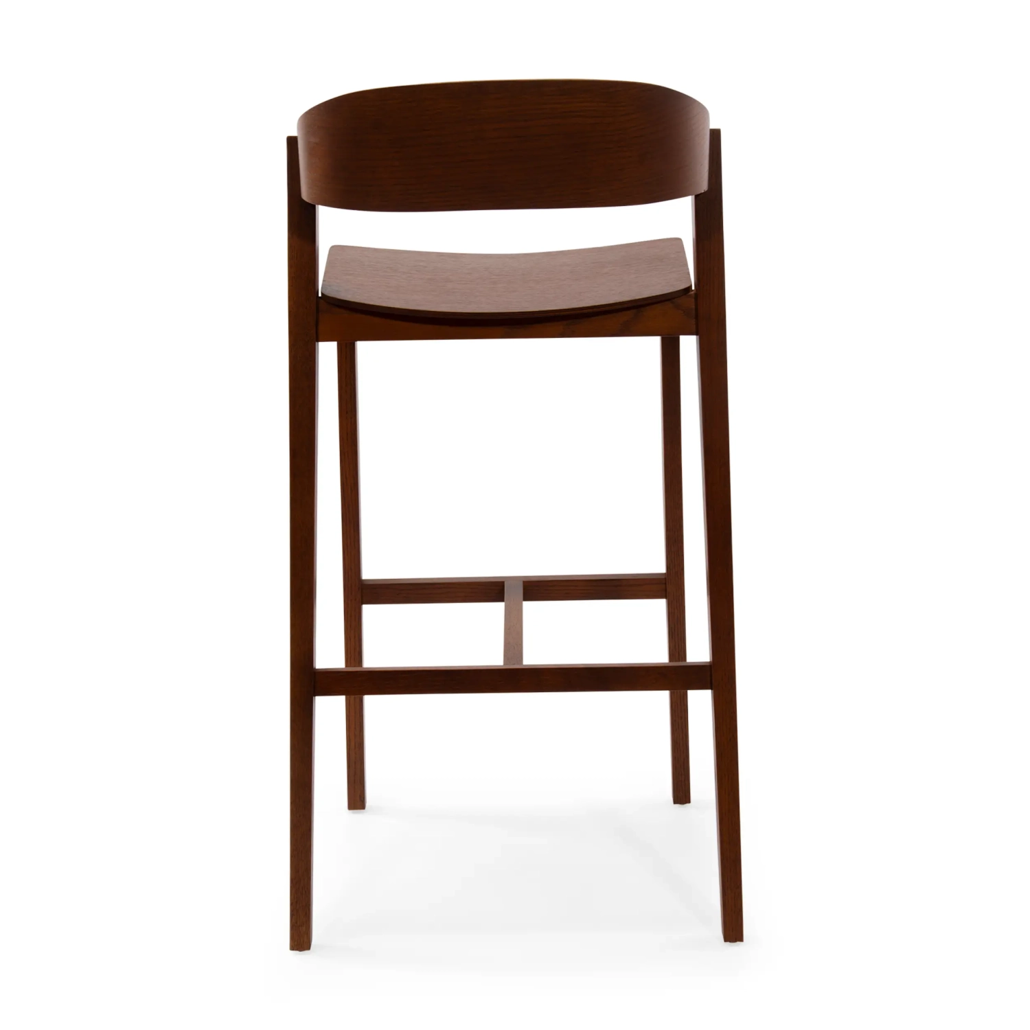 Soho Skandynawski stołek barowy 76 cm | Drewno dębowe lub orzechowe
