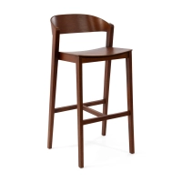 Soho Skandynawski stołek barowy 76 cm | Drewno dębowe lub orzechowe