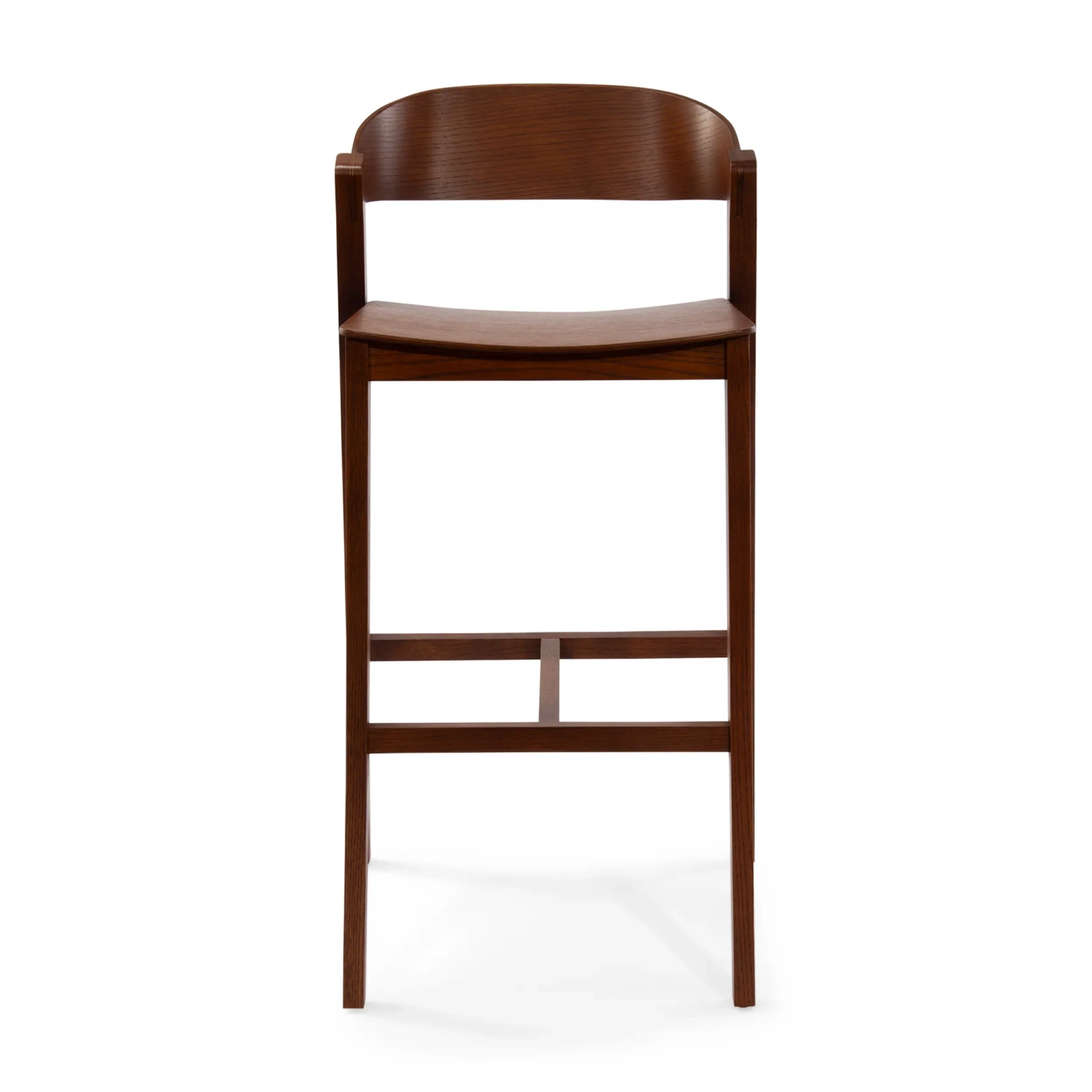 Soho Skandinávská barová židle 76 cm | Dubové nebo ořechové dřevo