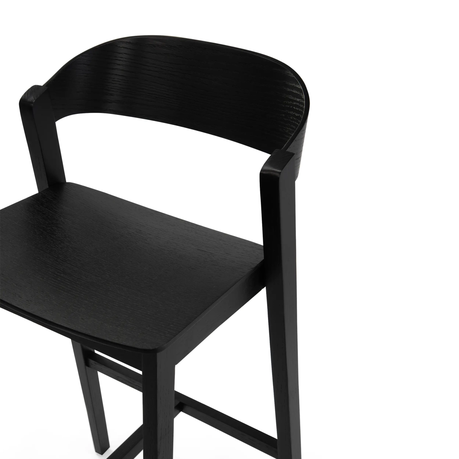 Soho Skandinavischer Barhocker 76 cm | Eiche oder Nussbaum