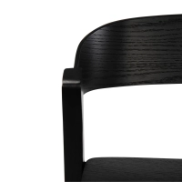 Soho Taburete de bar escandinavo de 76 cm | Madera de roble o nogal