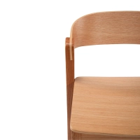 Soho Scandinavian Counter Stool 76 cm | Oak or Walnut Wood