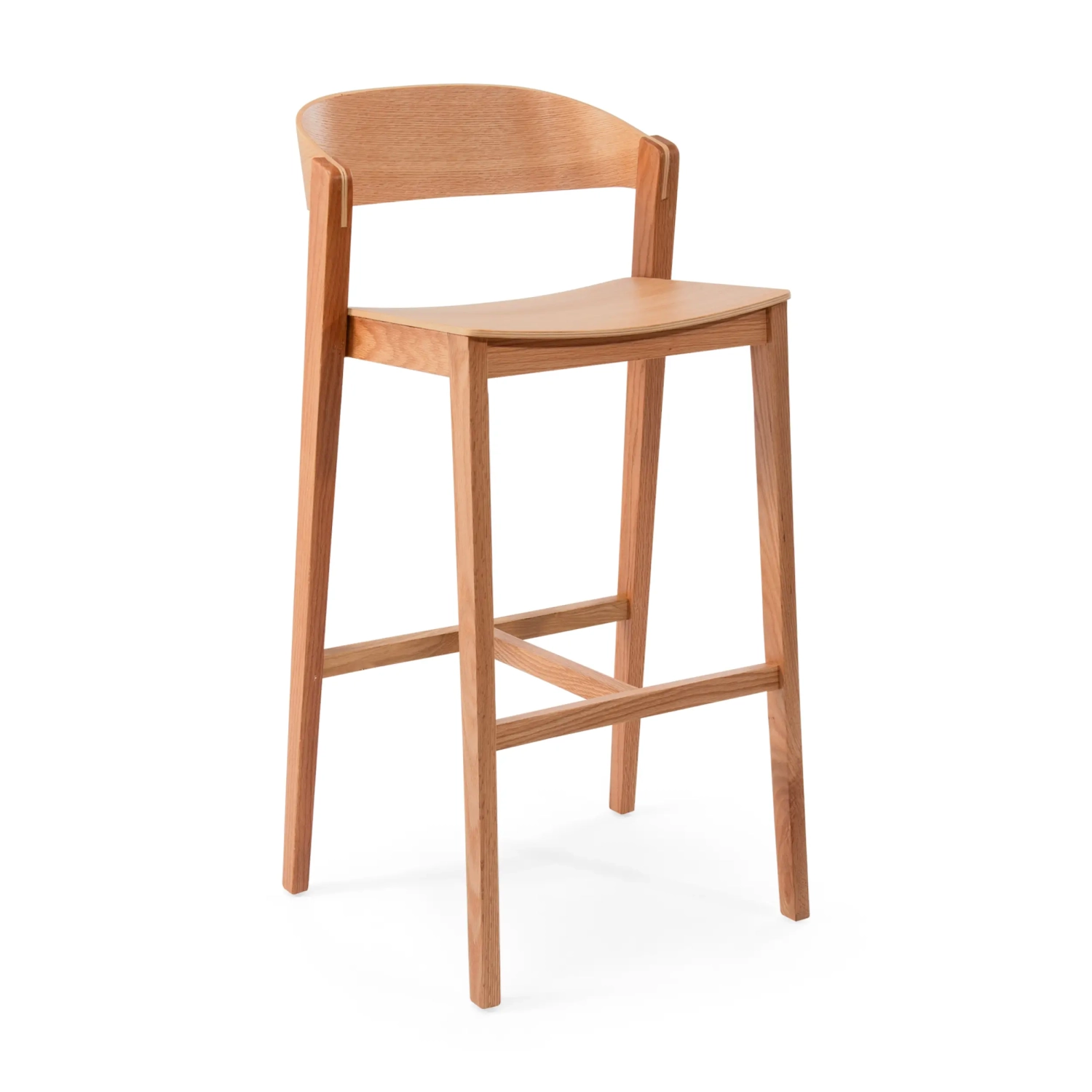 Soho Skandinavisk barstol 76 cm | Ek eller valnöt