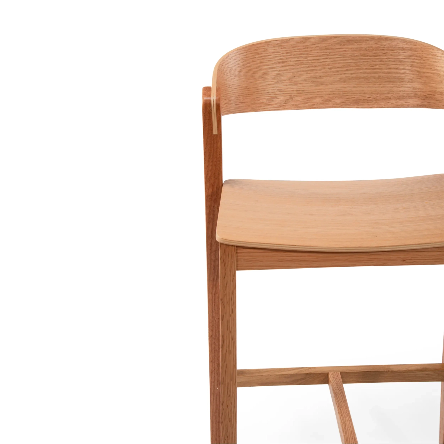 Soho Skandinavischer Barhocker 76 cm | Eiche oder Nussbaum