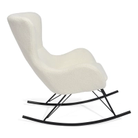 Nest Bouclé Rocking Armchair | Modern Designer Rocking Chair