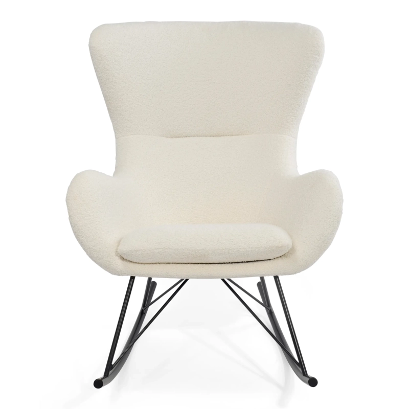 Nest Bouclé schommelstoel | Moderne designschommelstoel