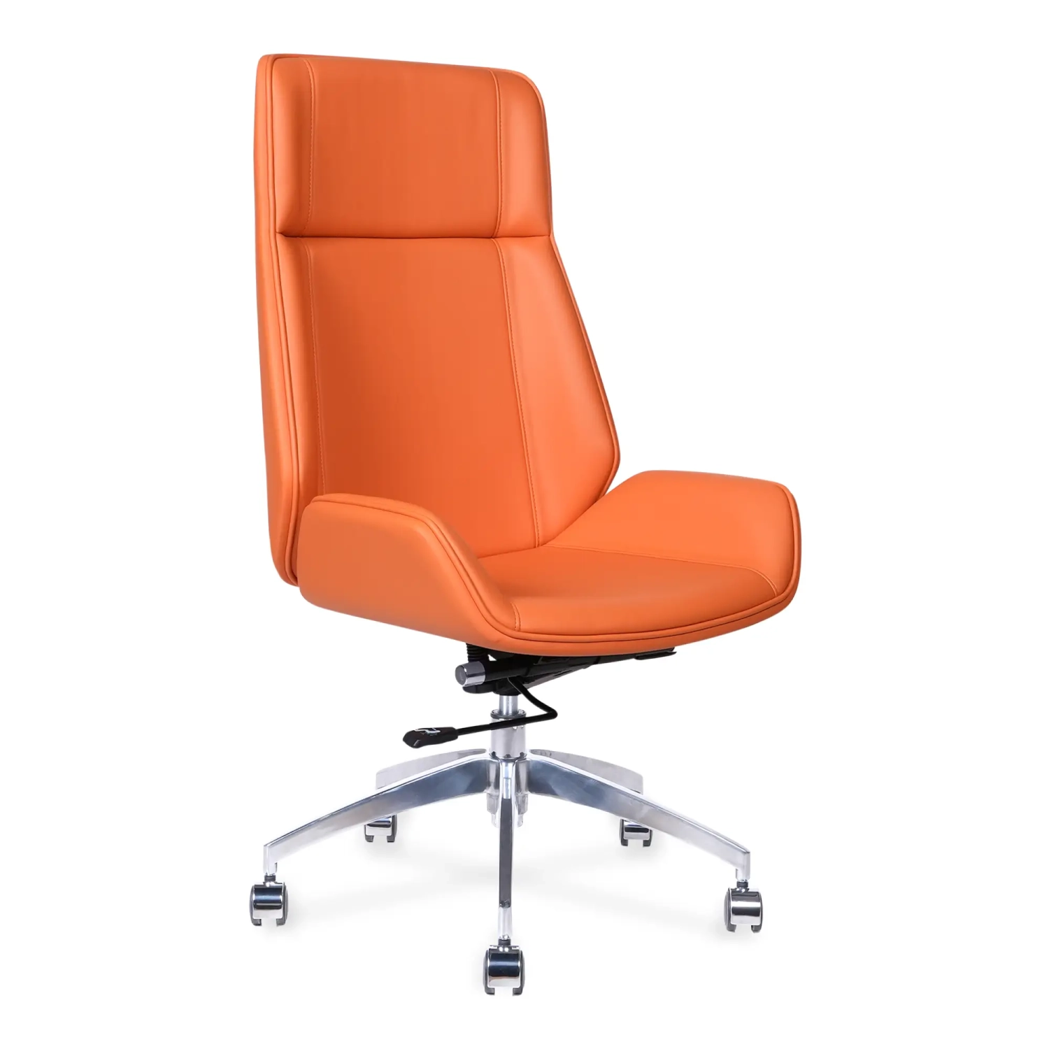 Nordic Silla de oficina con respaldo alto Colors | Cuero sintético y base cromada
