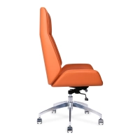 Nordic Fauteuil de bureau à dossier haut Colors | Simili cuir et piètement chromé