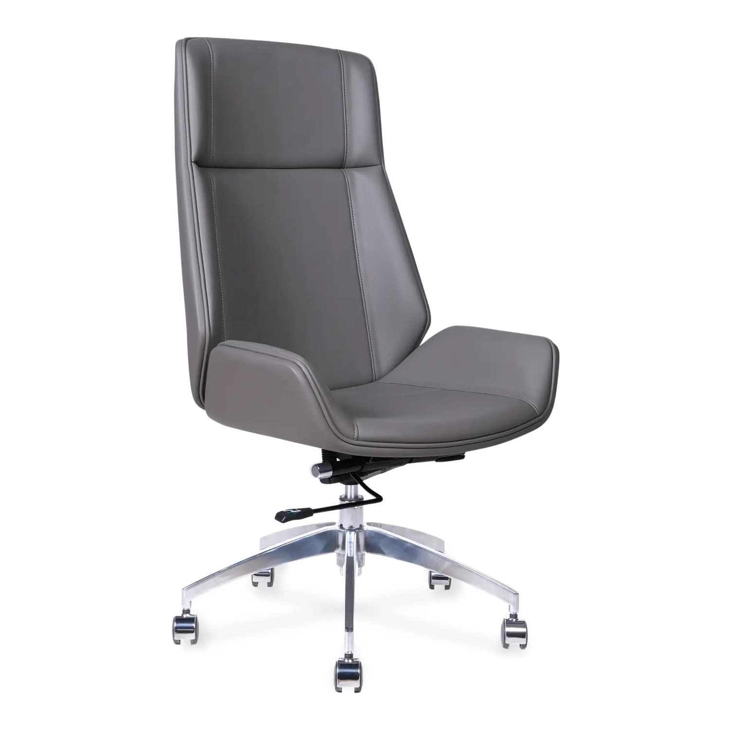 Nordic Sedia da ufficio Colors con schienale alto | Similpelle e base cromata