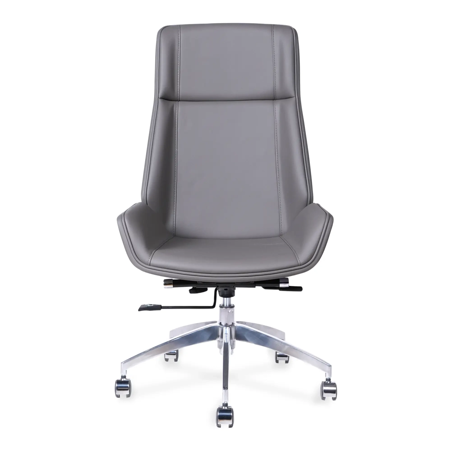 Nordic Sedia da ufficio Colors con schienale alto | Similpelle e base cromata