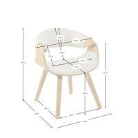 Burrow Z-matstol i lönn | Nordic – design med klädsel
