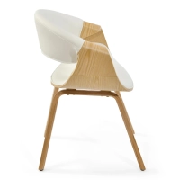 Burrow Cadeira de jantar Z em madeira de ácer | Design estofado « Nordic »