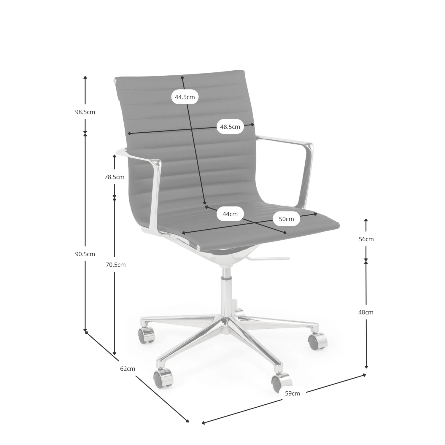 Task Executive Low-Back Leather Office Chair | High-End Office Chair