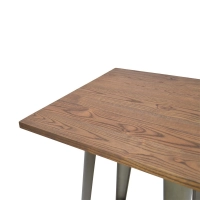 Alta Bistro Donkere Poten Antieke Industriële Tafel