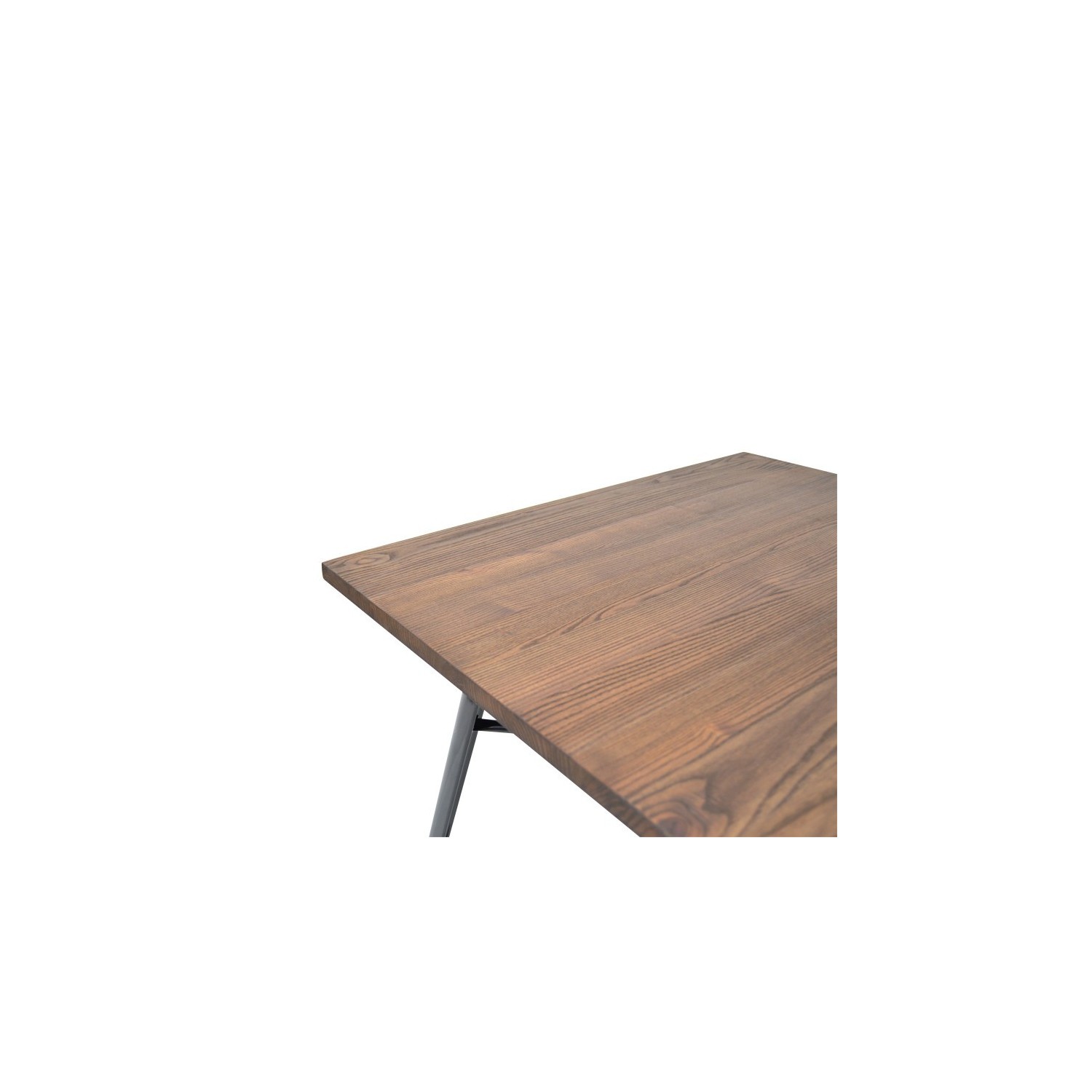 Industriellt bord Bistro Dark Legs Black