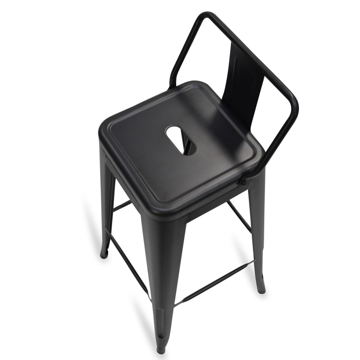Hocker mit Rückenlehne Classic Wide Bistro Matt Icon Möbel