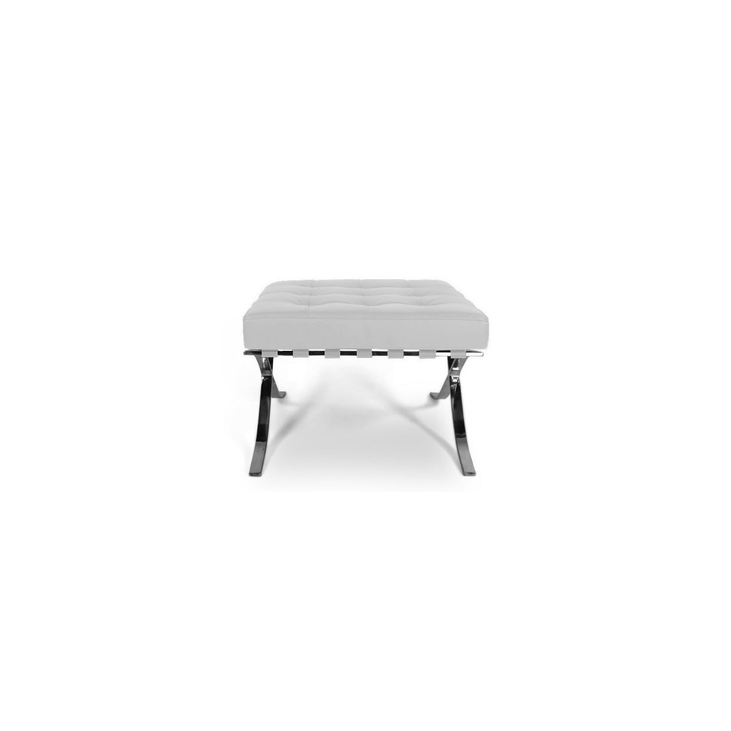 Barcelona Stoel Kunstleer Met Voetsteun