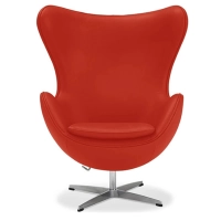 Replica Leather Egg Chair do designer Arne Jacobsen
