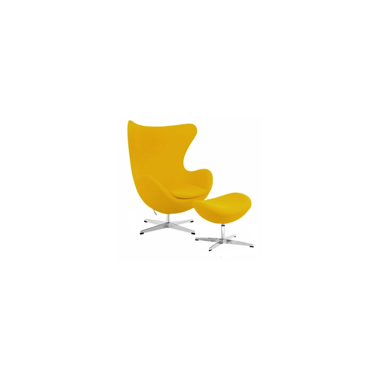 Réplica Silla Egg Chair con Reposapiés del diseñador Arne Jacobsen