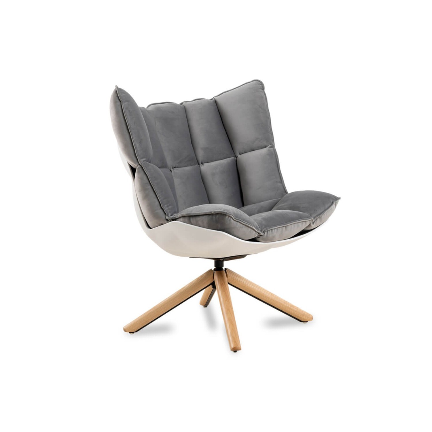 Réplica da poltrona Design Poltrona Husk com apoio para os pés da magnífica designer Patricia Urquiola