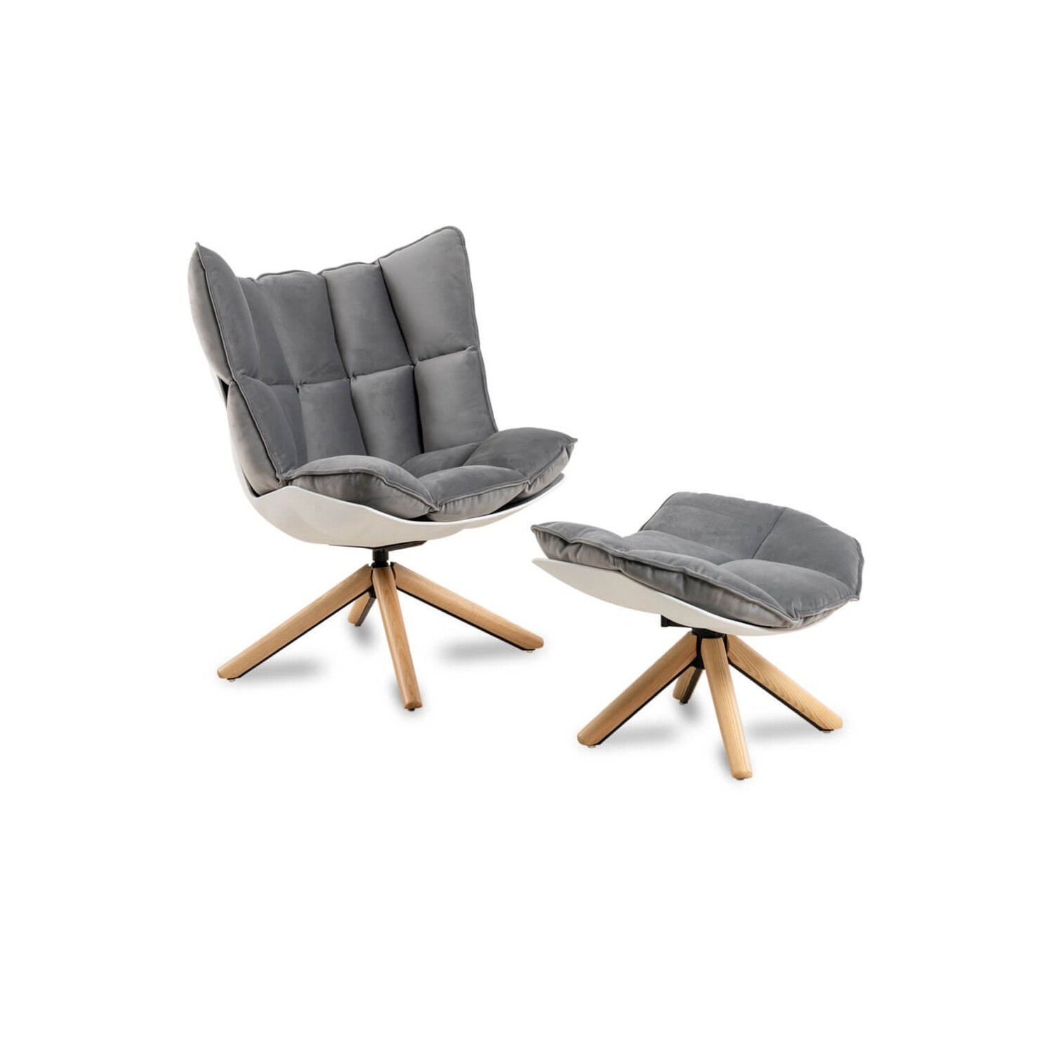 Space Design Sessel mit Fußstütze