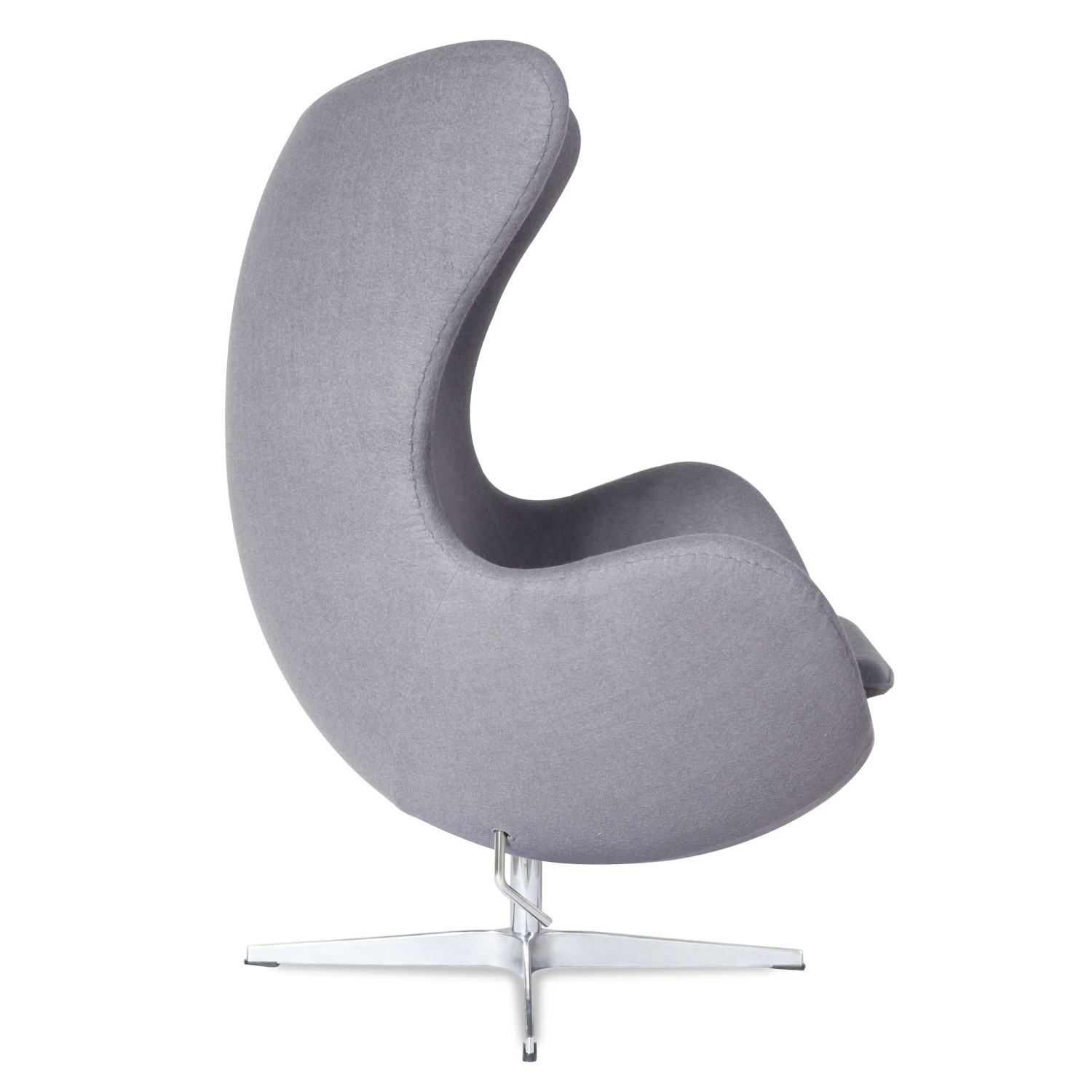 Replika židle Egg v kašmíru od designéra Arne Jacobsen