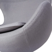 Egg Chair replica in cashmere del designer Arne Jacobsen