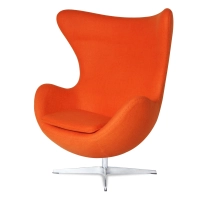 Egg Chair replica in cashmere del designer Arne Jacobsen