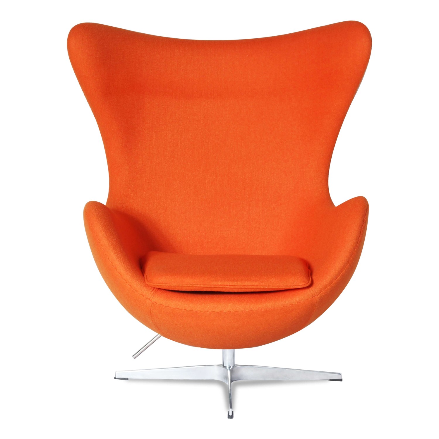 Replika äggstol i kashmir av designern Arne Jacobsen