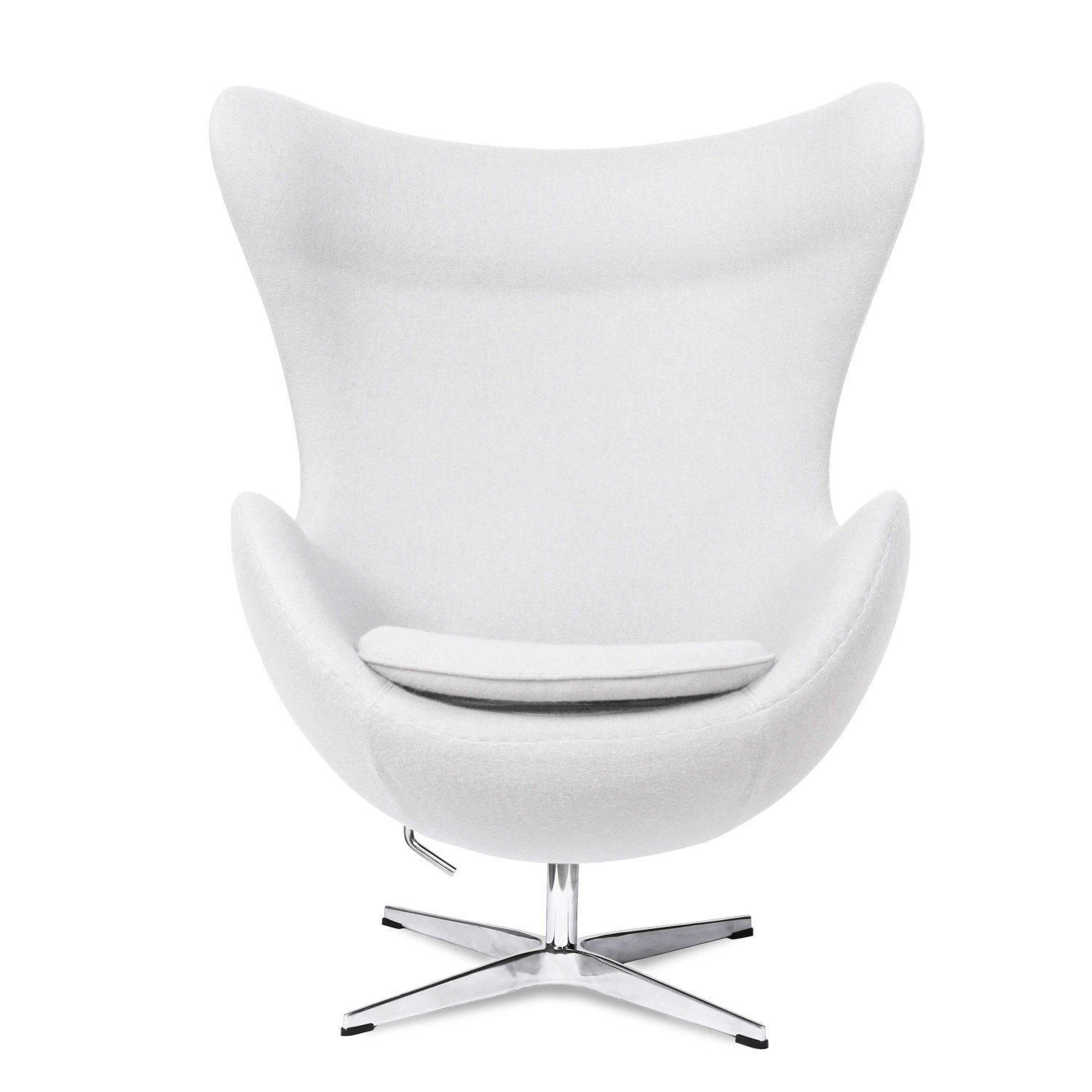 Replika židle Egg v kašmíru od designéra Arne Jacobsen