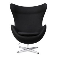 Egg Chair replica in cashmere del designer Arne Jacobsen