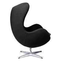 Replika židle Egg v kašmíru od designéra Arne Jacobsen
