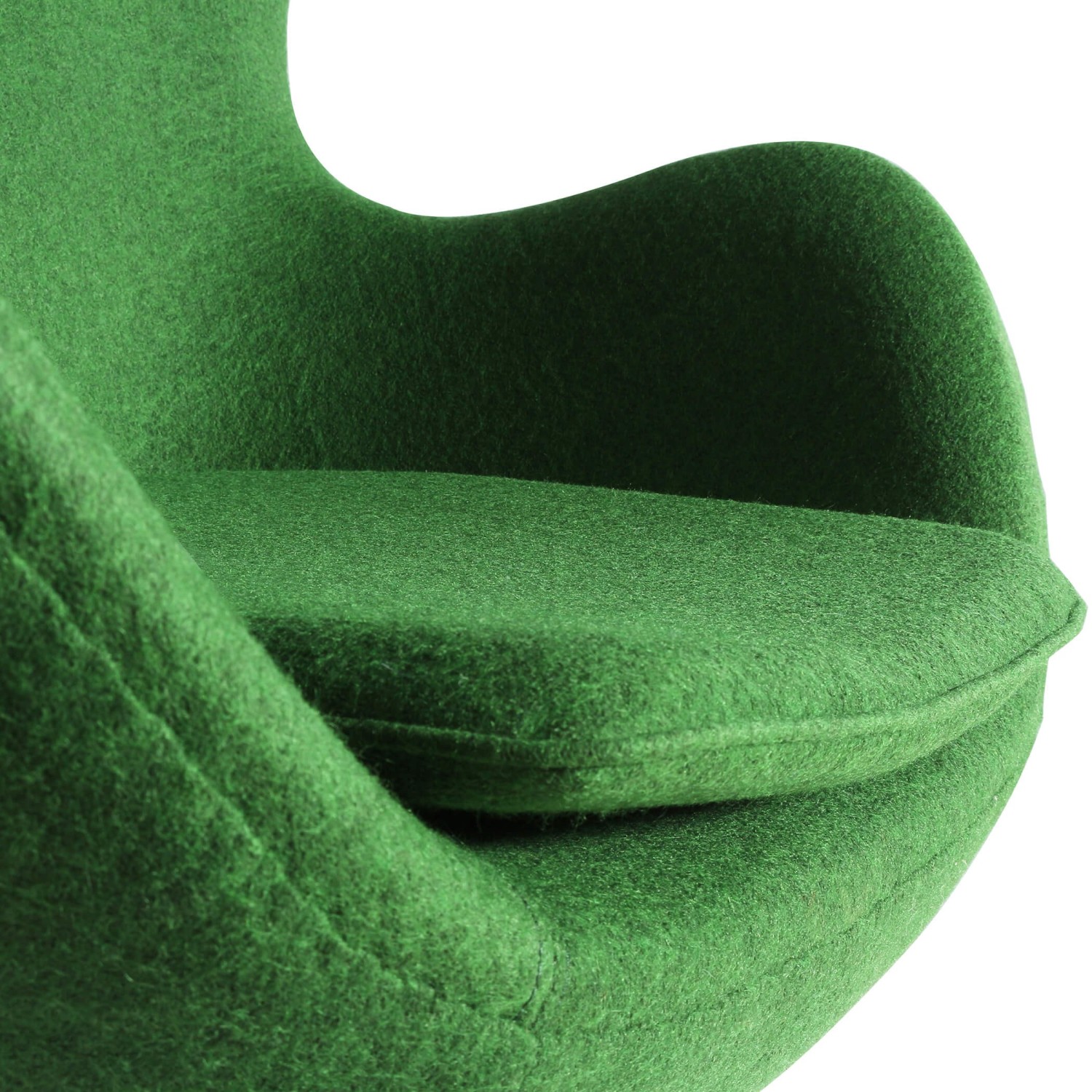 Replika äggstol i kashmir av designern Arne Jacobsen