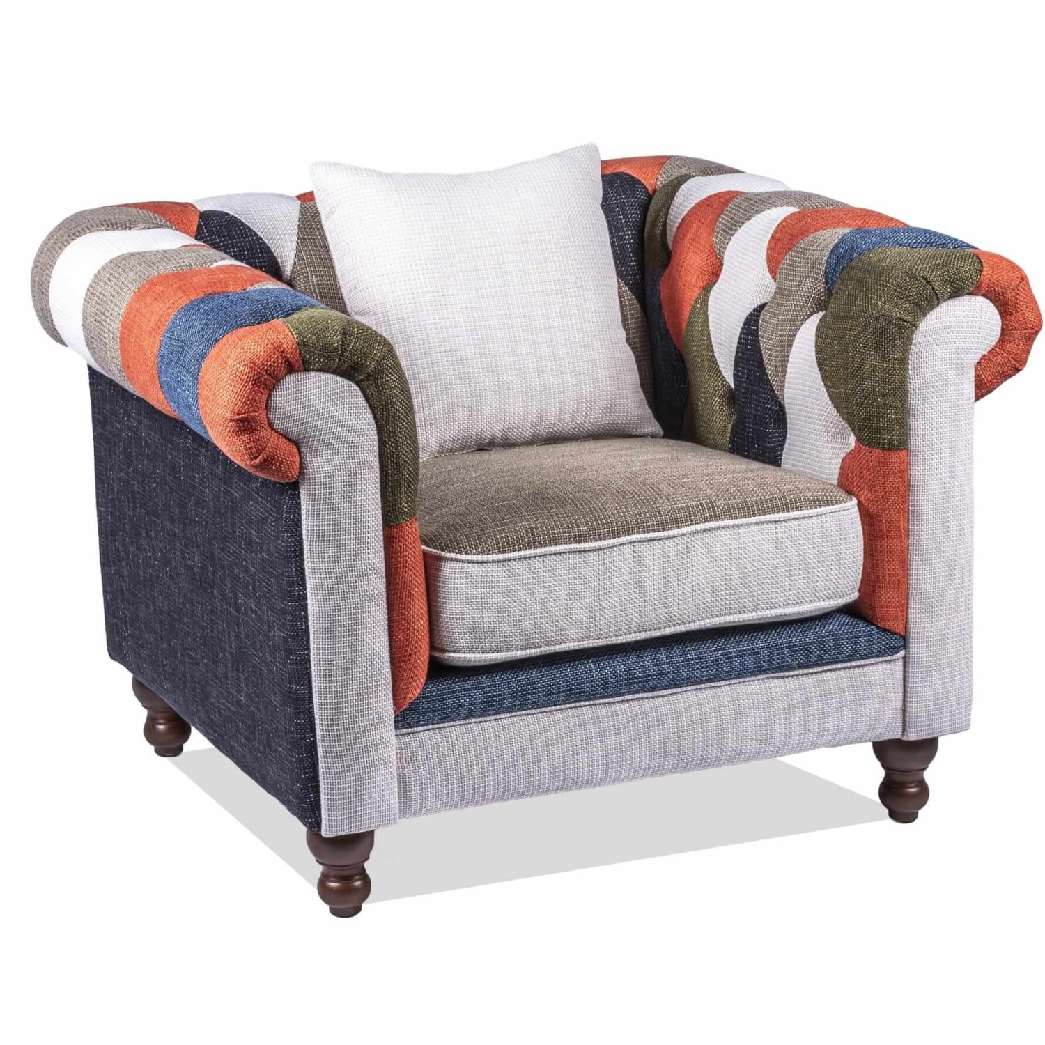 Furmod Sofa Chesterfield Patchwork 1 Plaza