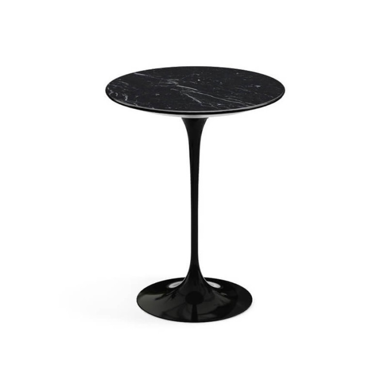 Replika stolika bocznego Tulip z marmuru marquina