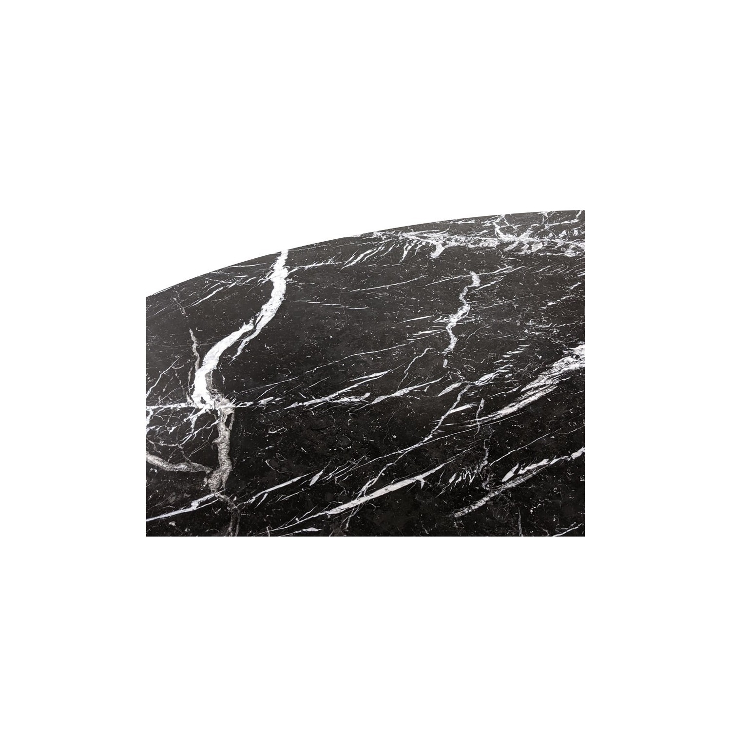 Tulpe Beistelltisch Replik in Marquina Marmor