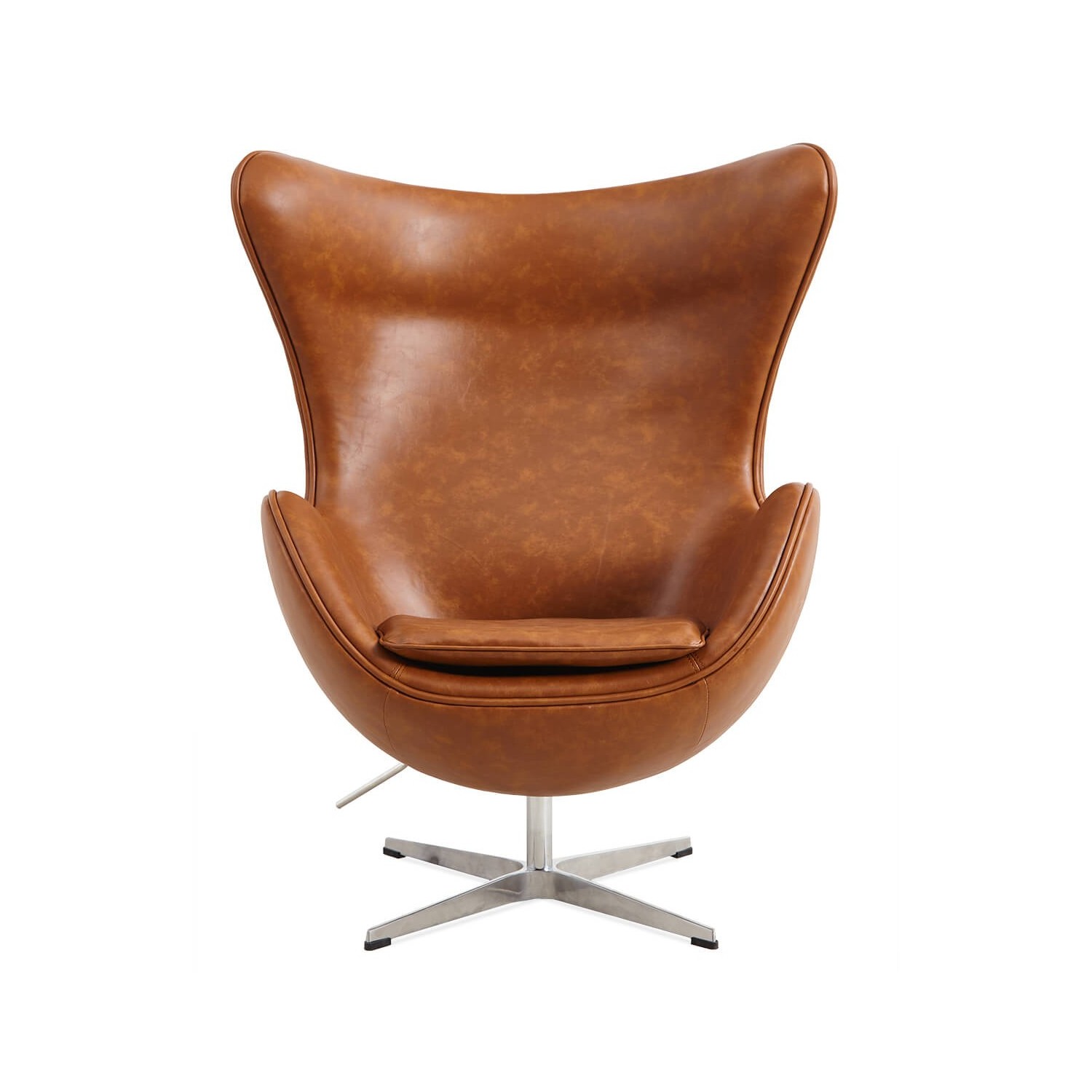 Replica Egg Chair i vintage distressed konstläder
