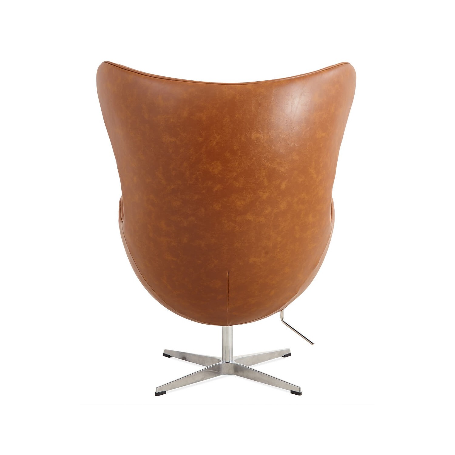 Replica Egg Chair in vintage verweerd kunstleer