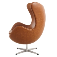 Replica Egg Chair i vintage distressed konstläder