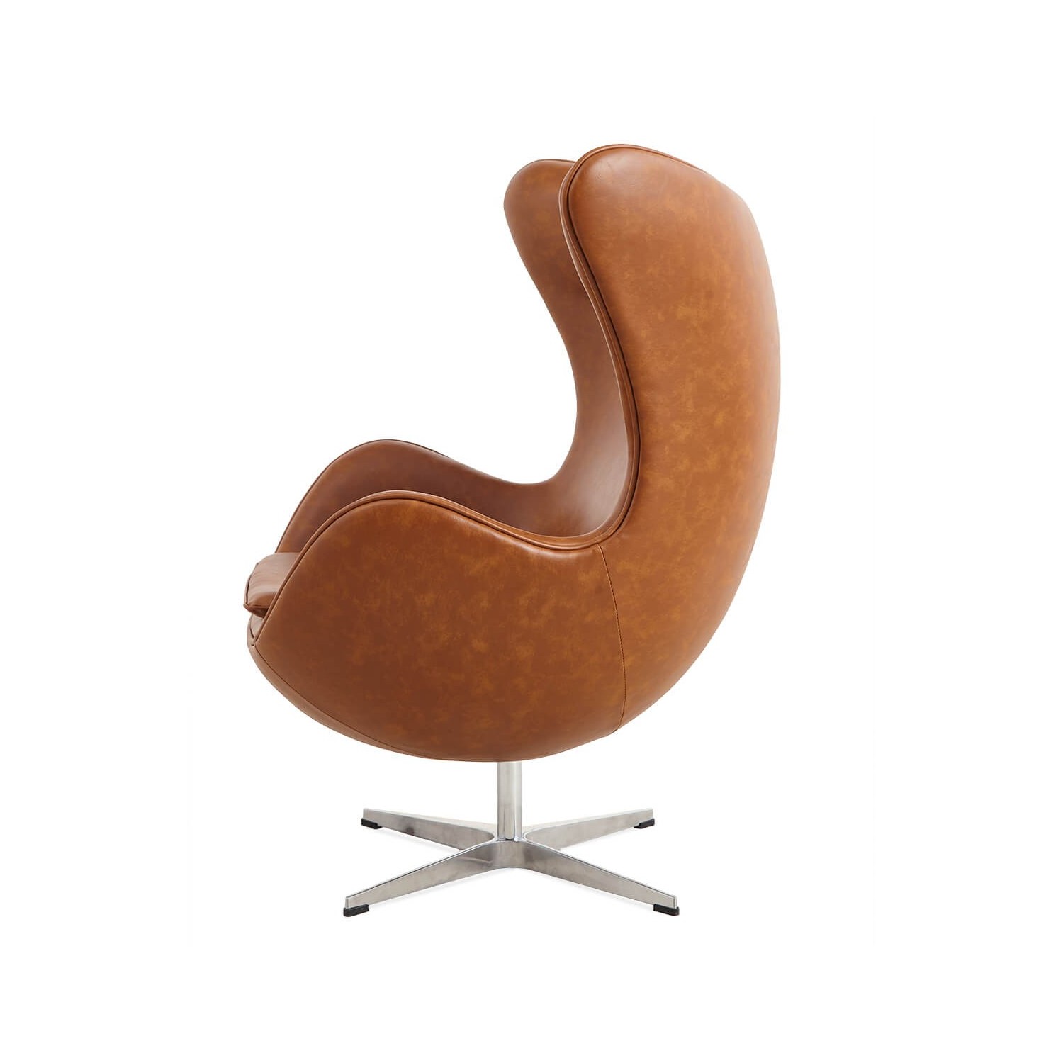 Sillón Egg Chair en Polipiel Encerada Vintage