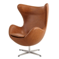 Replica Egg Chair i vintage distressed konstläder