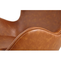 Replika Egg Chair židle z vintage zoufalé koženky