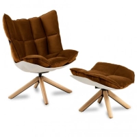 Space Design Sessel mit Fußstütze