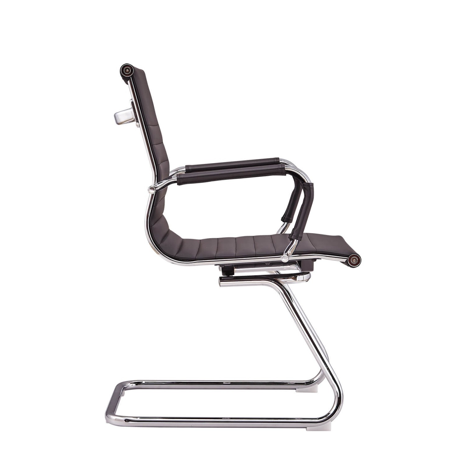 Bürostuhl Alu Lowback Fixed Edition in Kunstleder