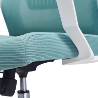 Cadeira de escritório de encosto baixo em malha ergonômica em malha de fibra