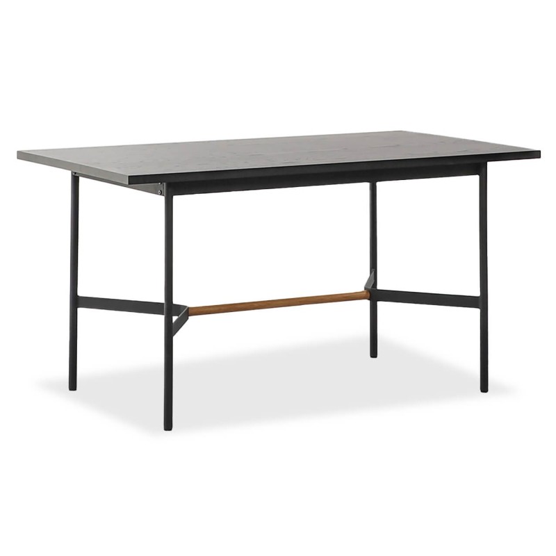Rechteckiger Esstisch Blackstorm 140x80 cm aus Eichenholz