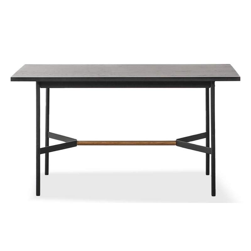 Rechteckiger Esstisch Blackstorm 140x80 cm aus Eichenholz